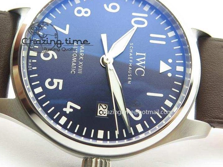 MIROTIME 0121 Mark XVIII Le Petit Prince IW327004 SS Mk Maker Best Edition Blue Dial On Brown Leather Strap A TimelessDesign 7296